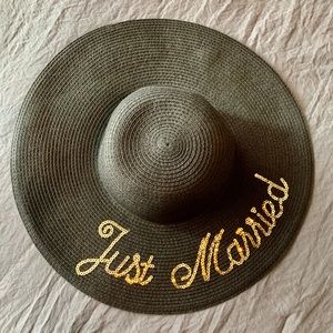 Just Married Beach Hat